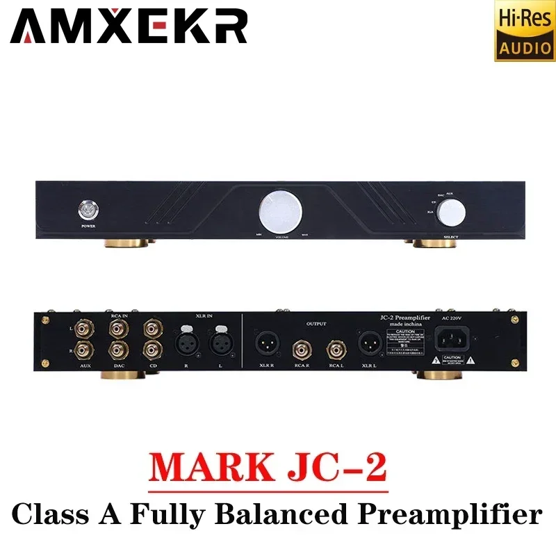 Mark JC2 Class A Fully Balanced Preamplifier Low Distortion Supports XLR Single Ended HIFI Preamplifier for Audio Amplifier