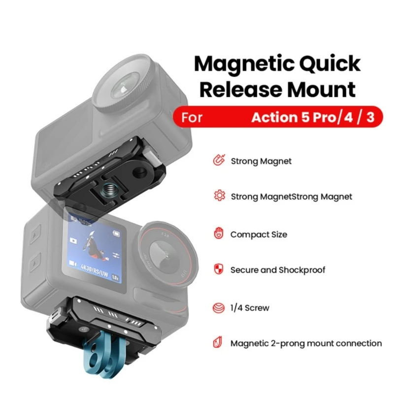 Small Quick Mount Quick Release Clip for Travel Action Videography