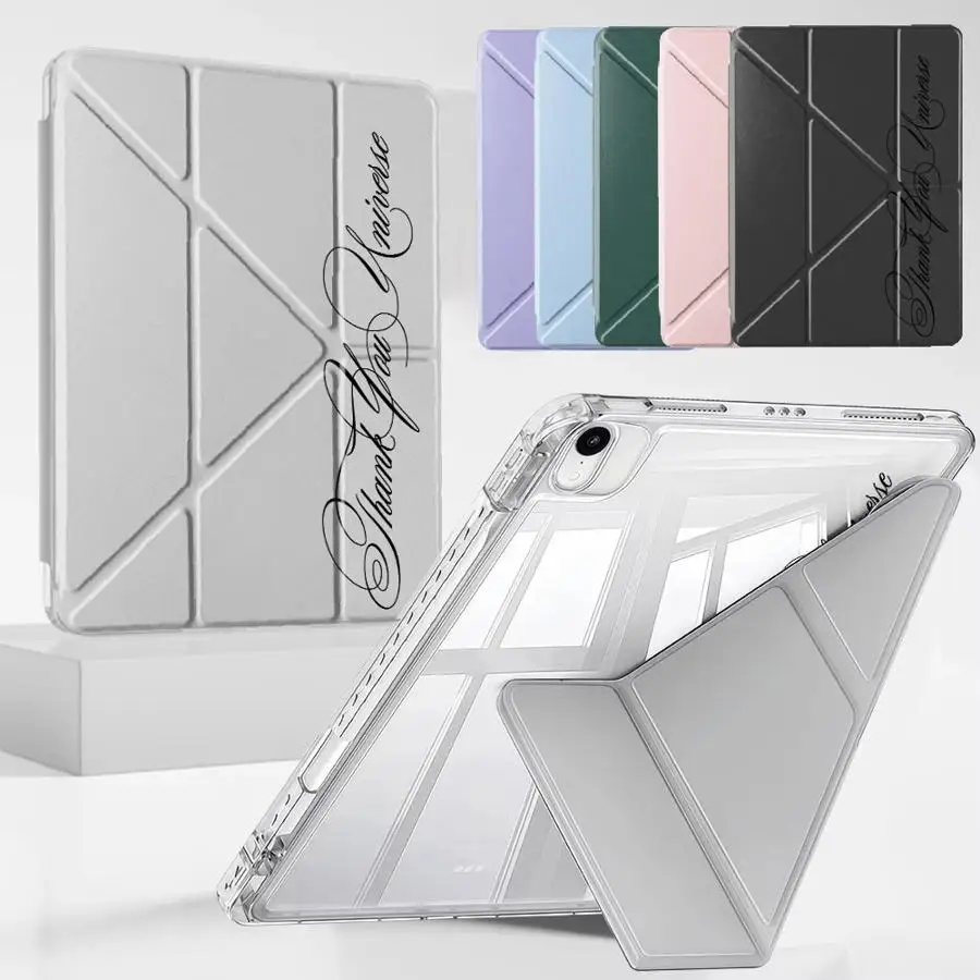 Personalized Letter Pattern Holder Cover Tablet Case For iPad Pro 2025 Pro 11th 10th 9th 8th 7th 12.9inch Air 4 5 M3 M2 M4