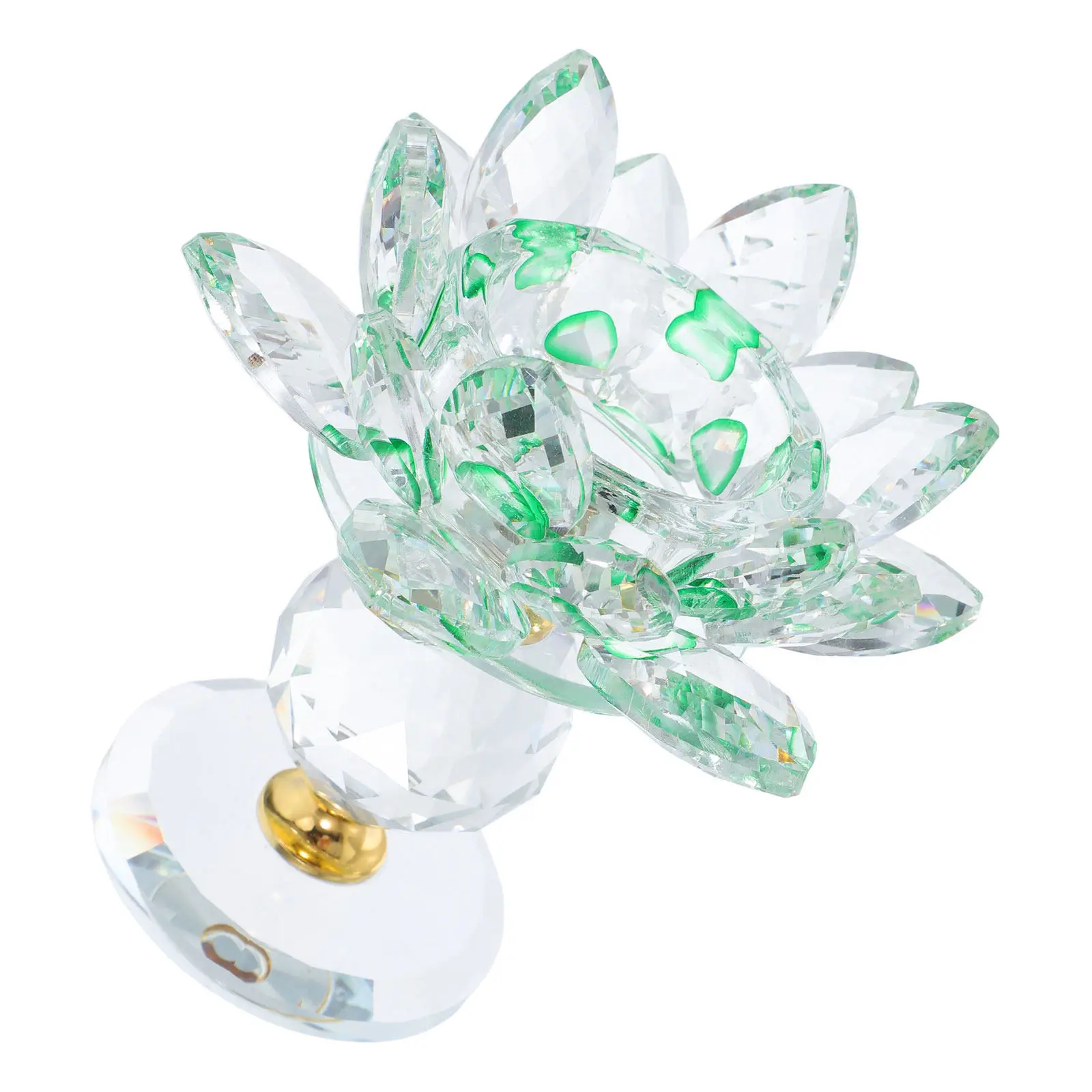 Lotus Shaped Crystal Holder Votive Tealight Holder with Intricate Petal Detail Stylish Table Centerpiece for Living Room