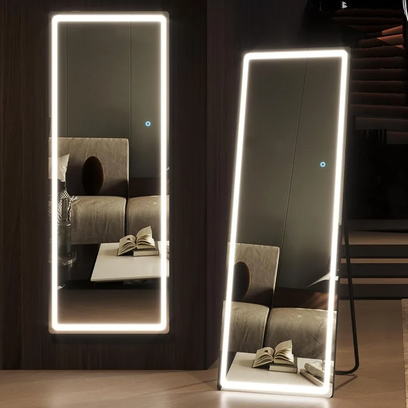 Full-Length Mirror with LED Lights, 63