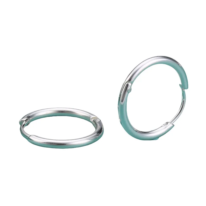 Wire Diameter 2.0mm IP Plating 8/10/12/14/16/18/20mm Stainless Steel Hoop Earrings No Fade Allergy Free Classical Brief Style