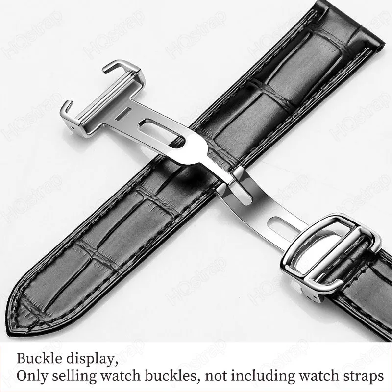 Folding Buckle for Cartier Watch Buckle Stainless Steel 16mm 18mm 20mm 14mm Strap Clasp Silver Watches Accessories image 3