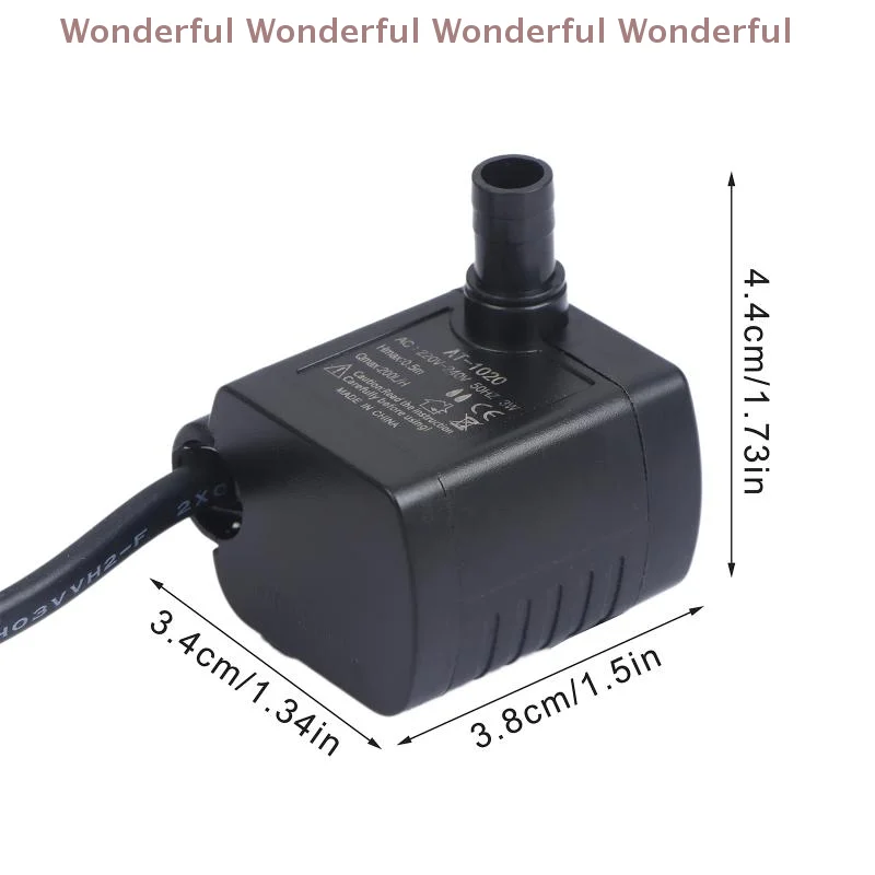 1/2 шт., 220-240 В, европейская вилка для аквариума, настольного фонтана, мини-ультра-тихий погружной водяной насос