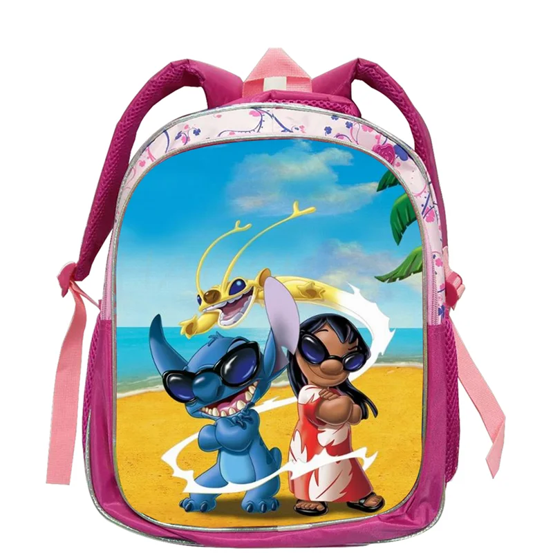 Disney New Arrival Lilo And Stitch School Bags Girls Cartoon Schoolbag Children Baby Kindergarten Bookbag Kid Mochila Infantil