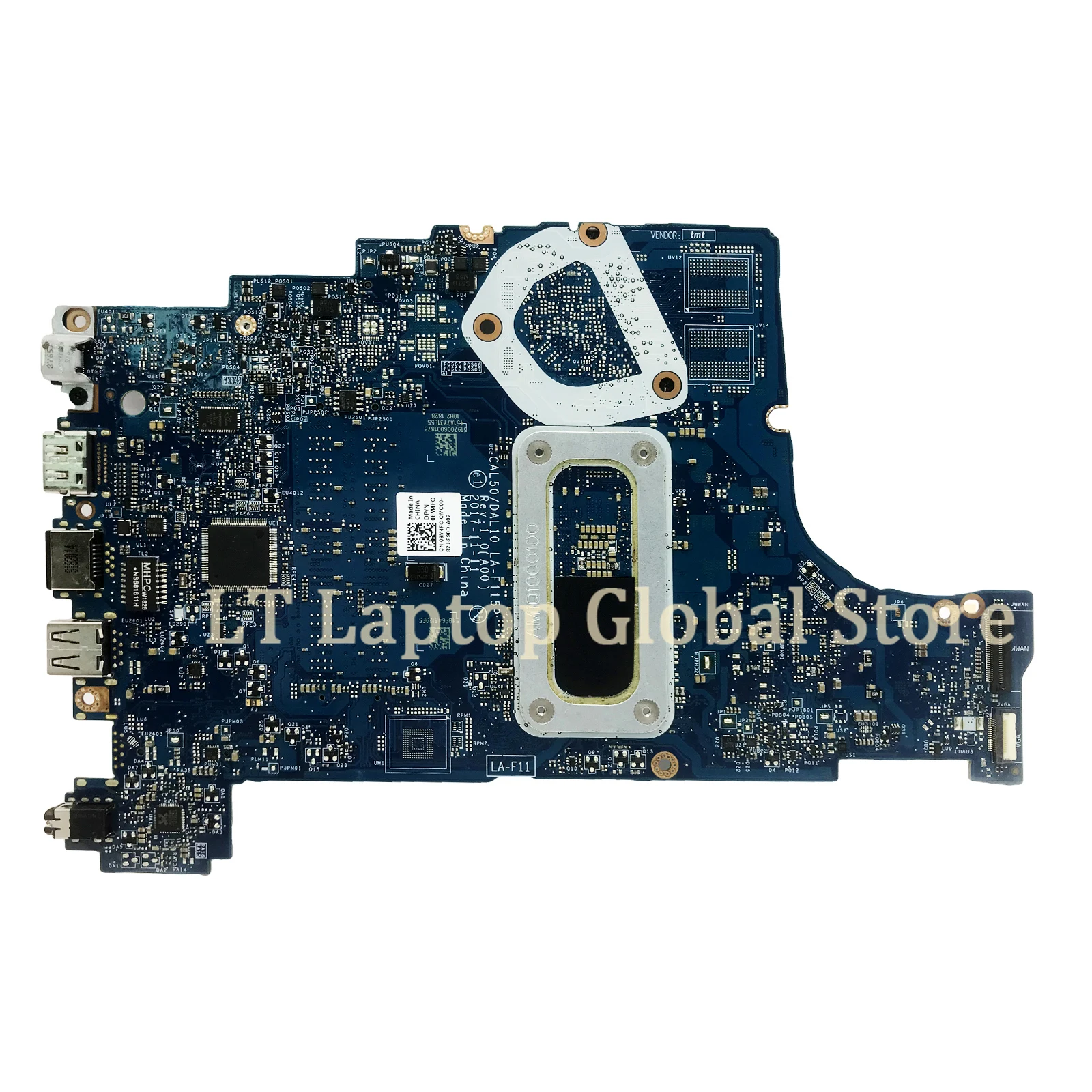 LA-F115P for DELL Inspiron 3490 3590 LA-F115P Notebook Motherboard I3 I5 I7 CPU Tested Laptop Mainboard