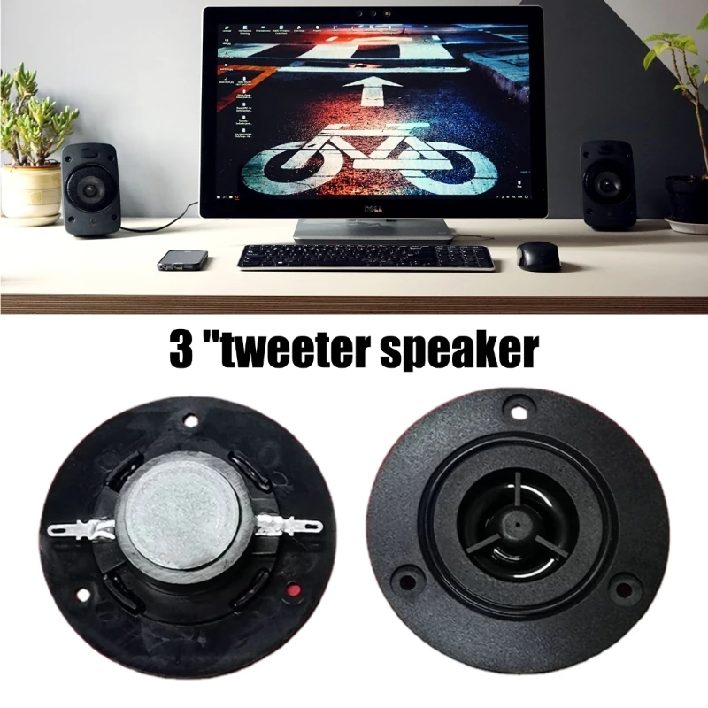 2pcs Superior Sound 3inch Tweeters, High Pitched Speakers Suitable for DIYer Sound Projects Detailed Sound Reproduction