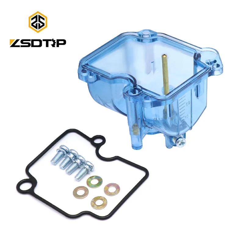 ZSDTRP Motorcycle Carburetor Clear Bottom Transparent Float Bowl Oil Cap For VM22 Carburetor