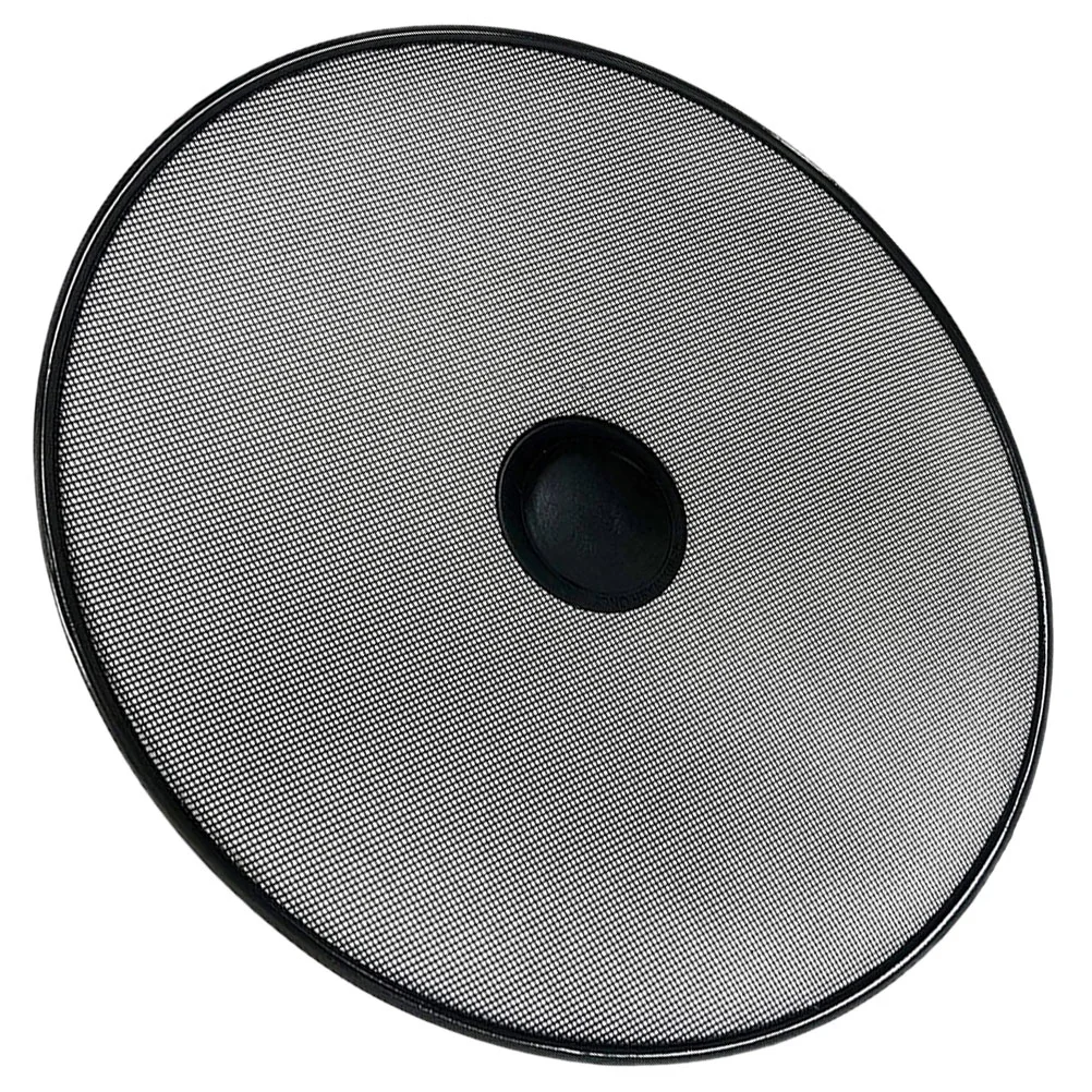 Pans Anti-oil Splash Pot Lid Mesh Splatter Screen Guard Guards for Frying Safety Mask Grease Black