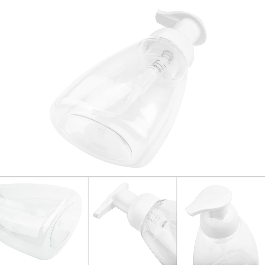 New 300ml Empty Pump Dispenser Bottle Lotion Shampoo Foaming Soap Shower Container Bathroom Cleansing Liquids Soap Consumption
