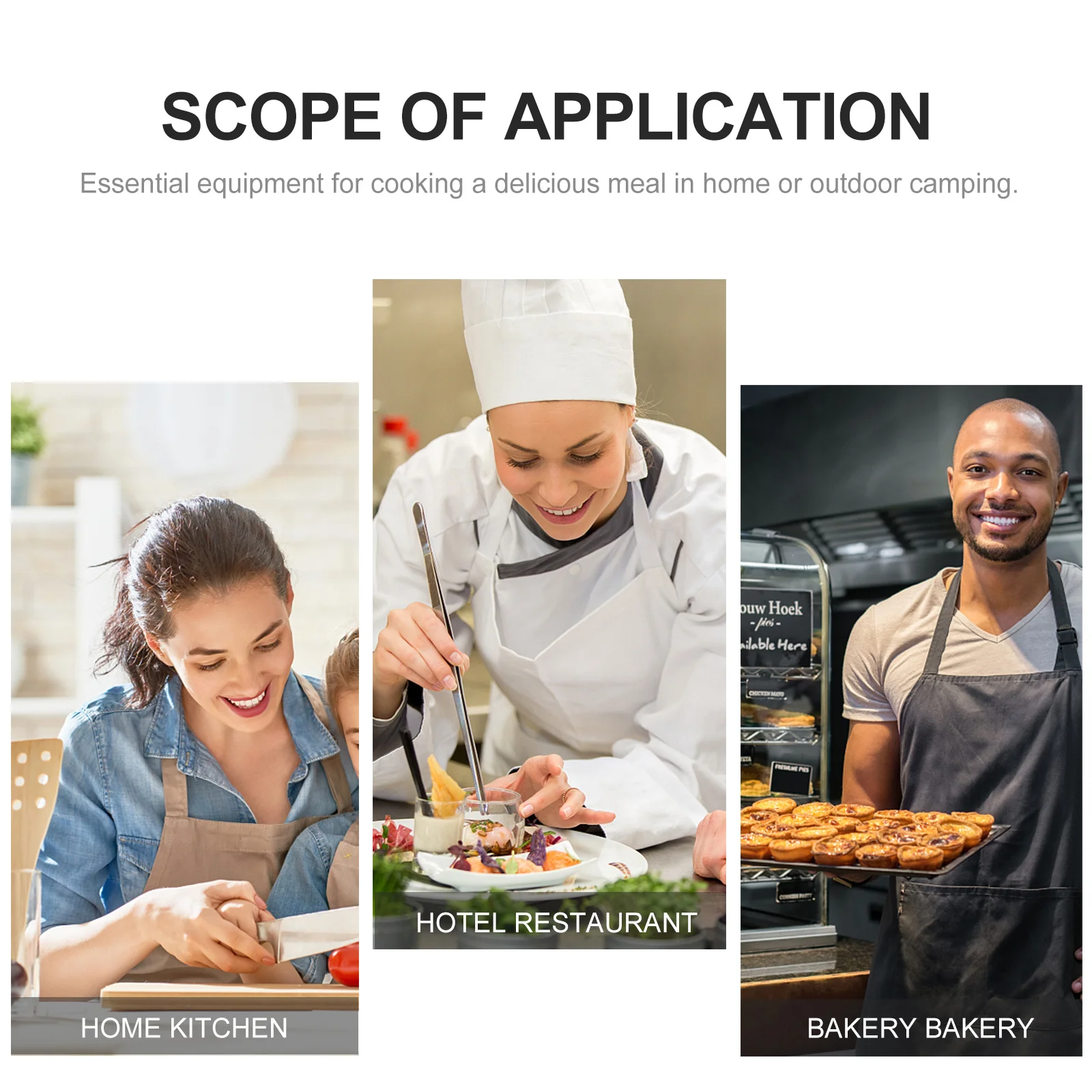 Short Waist Apron Stain Resistant Half Body Apron with Pockets for Restaurant Serving Cooking Kitchen Waiter Waitress