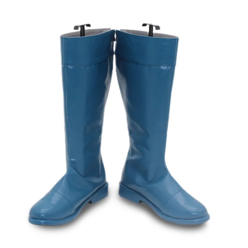Chaussures de Cosplay Prince Phillip, bottes bleues pour jeu de rôle animé, accessoires de Performance pour hommes