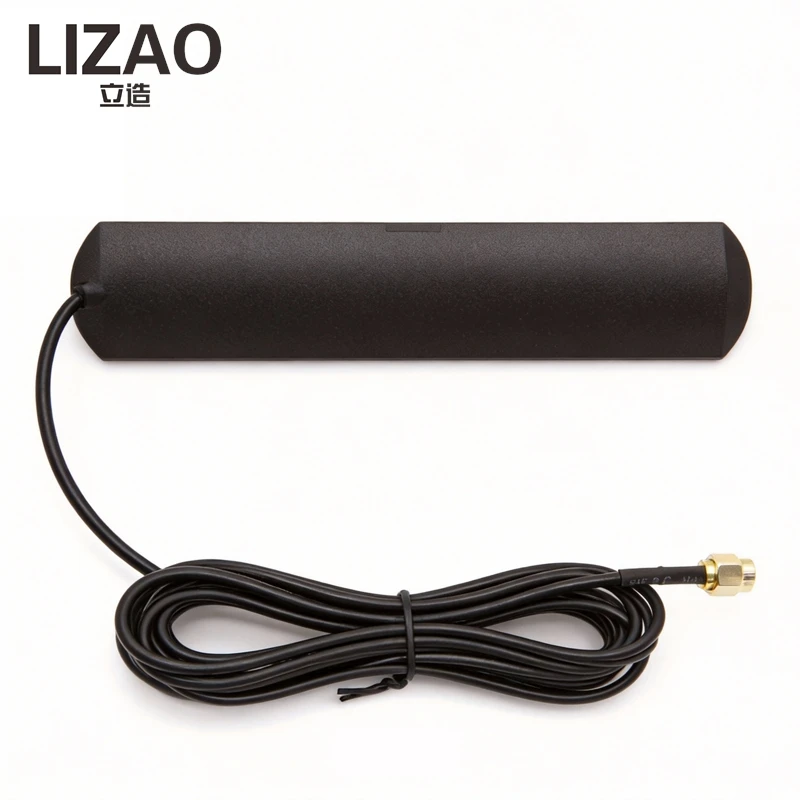 GPRS/GSM Patch Antenna, 900-1800MHz with SMA Male Connector, 3m Cable for Cellular Module Applications