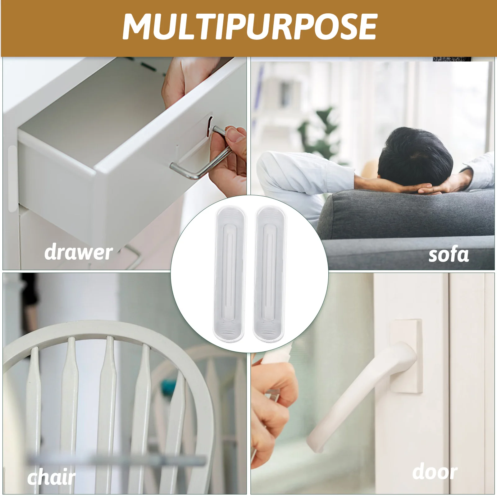 

4pcs Anti Collision Stickers Clear Silica Gel Bumpers Door Furniture Chair Wall Protector from Back Scratches Adhesive Cabinet