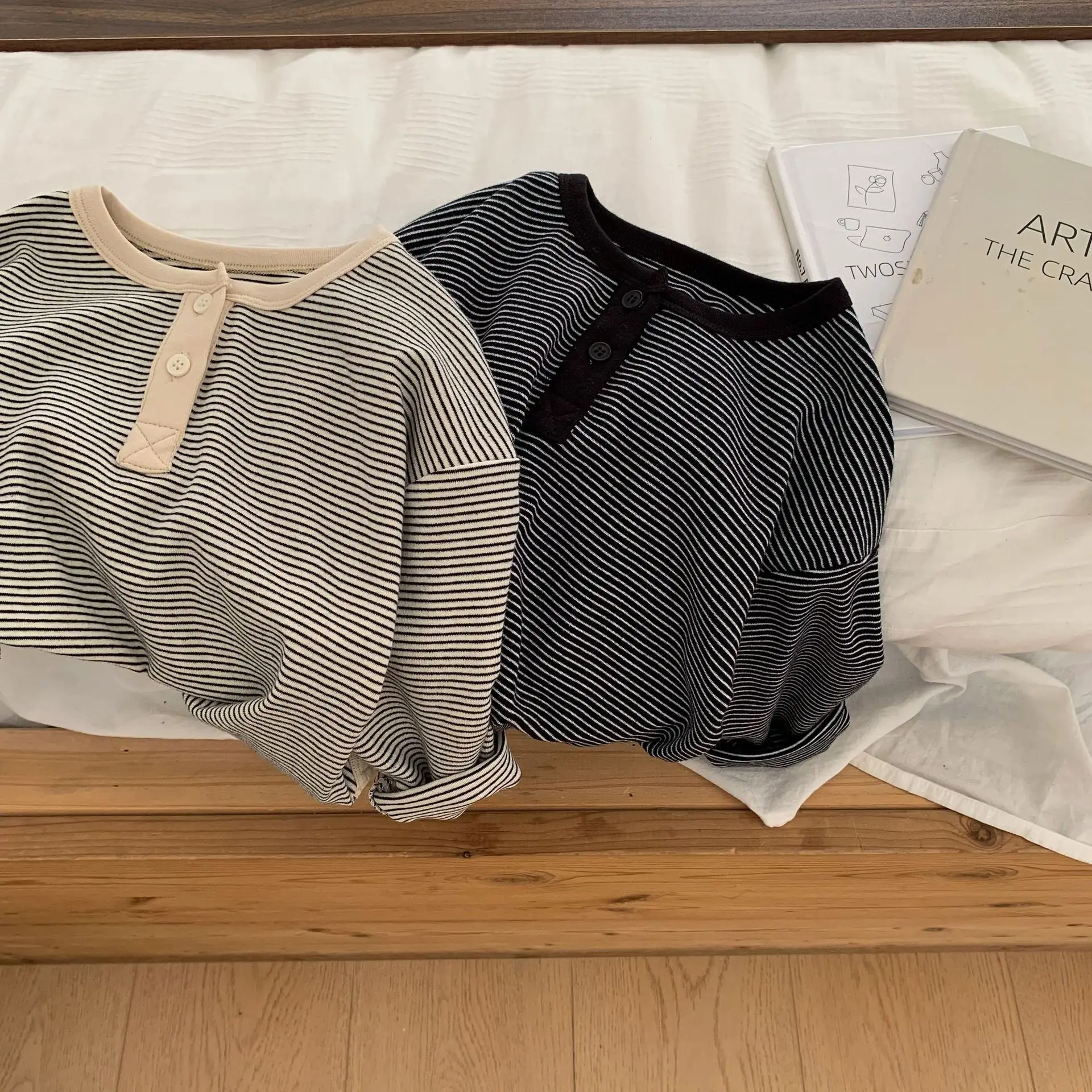 Sudadera para niños y niñas, ropa superior, camiseta cálida de manga larga para primavera, ropa para niños de 1 a 6 años