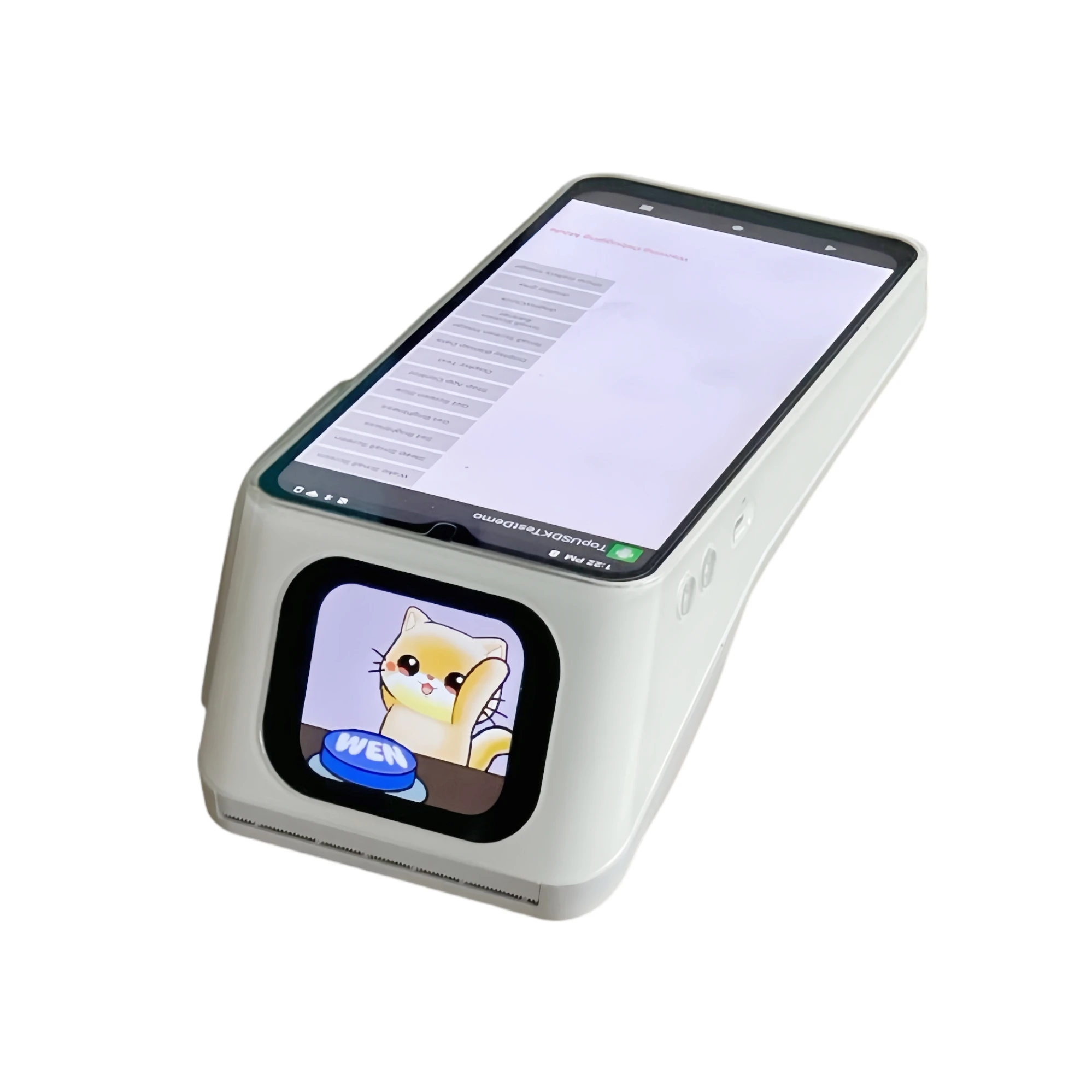 Certified  d 13 POS Terminal Barcode Reader Printer Mobile Payment Machine for NFC Bluetooth Wi-Fi