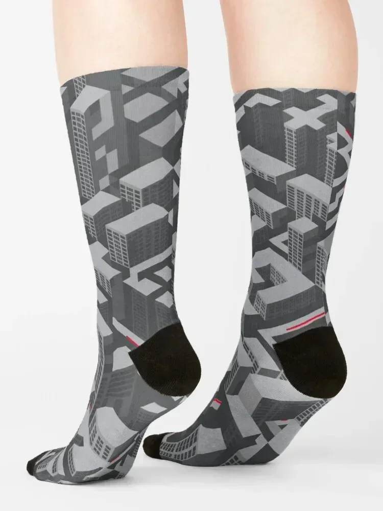 Brutalist Utopia Socks Hiking boots golf shoes gym Men's Socks Women's
