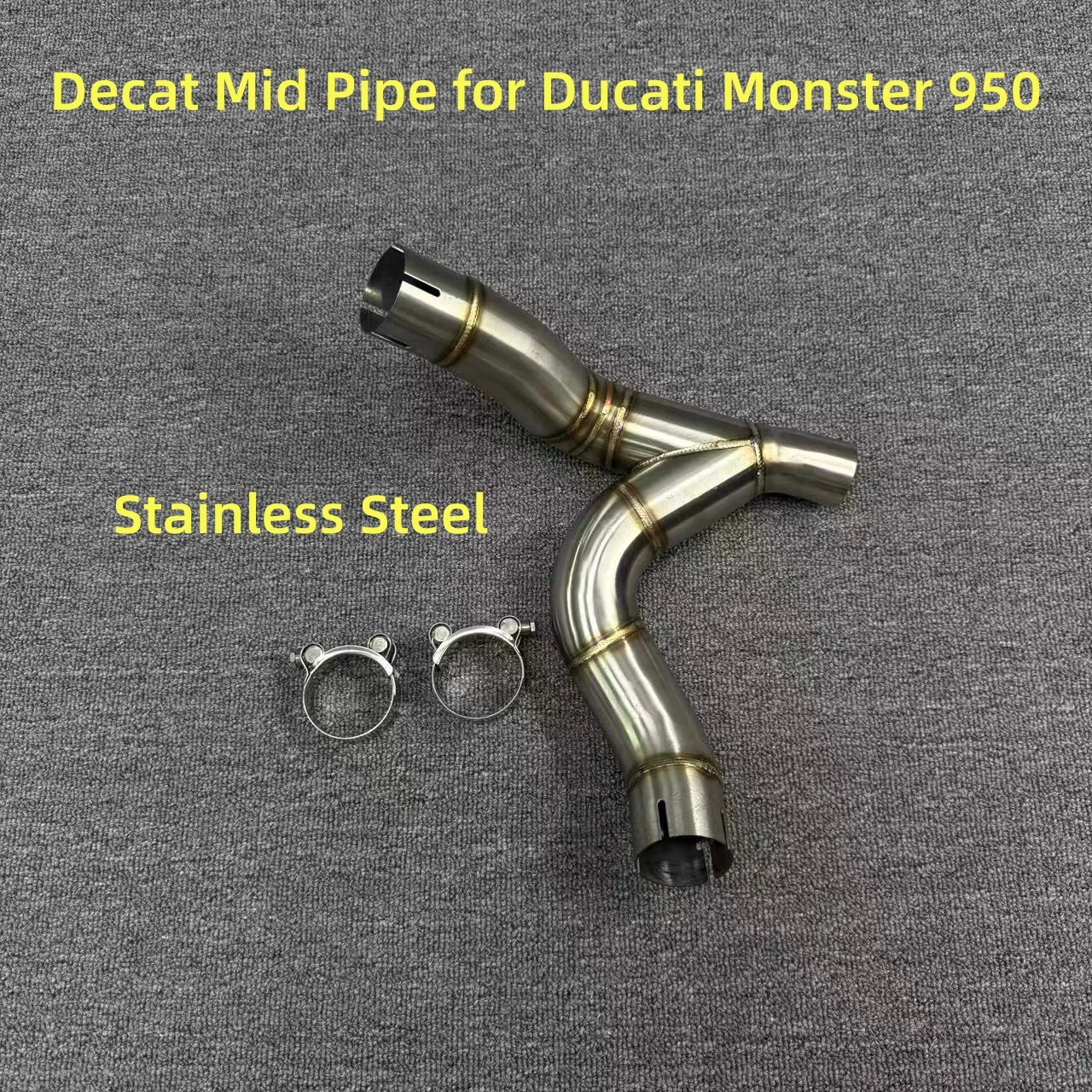 Motorcycle Exhaust Escape For Monster 950/937 Fits 2021 2022 2023 2024 Middle Link Pipe Connection Original