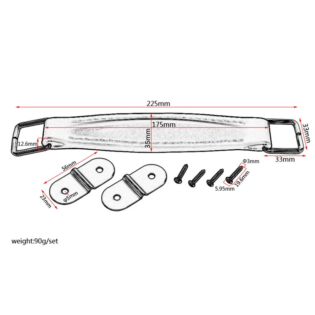 

Elegant Guitar Handle Speaker Strap PU Component Sturdy Amplifier Belt Comfortable Replacement