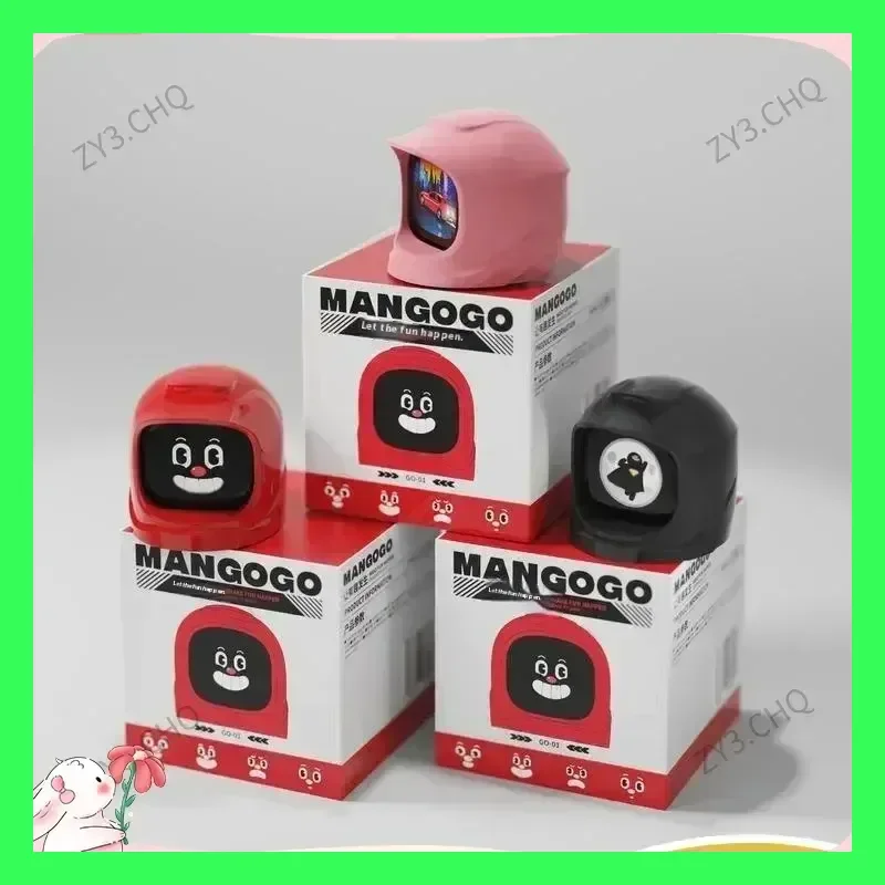 รถของเล่นหุ่นยนต์อัจฉริยะ Mangogo ของตกแต่งรถยนต์ สัตว์เลี้ยงอิเล็กทรอนิกส์ แสดงอารมณ์ ของเล่นเพื่อนเล่น ของขวัญวันหยุด ของตกแต่งรถยนต์