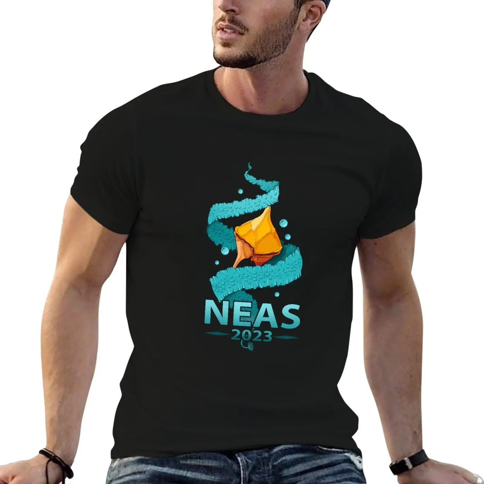 NEAS 2023 logo in colour T-Shirt funny costumes summer clothes men tshirt
