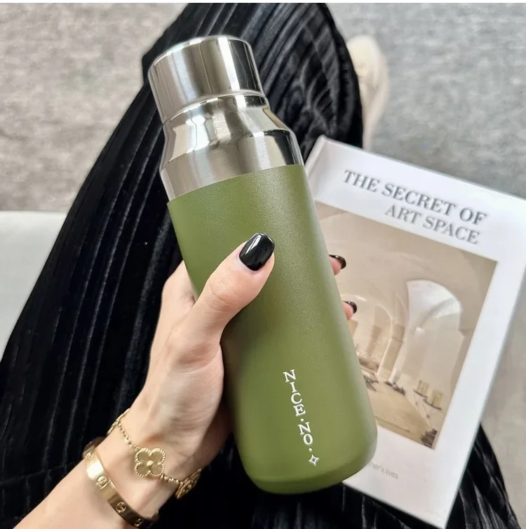 

Simple Thermos Cup Girls High Appearance Level Water Cup Small and Convenient To Go Out Exquisite High-grade Stainless Steel