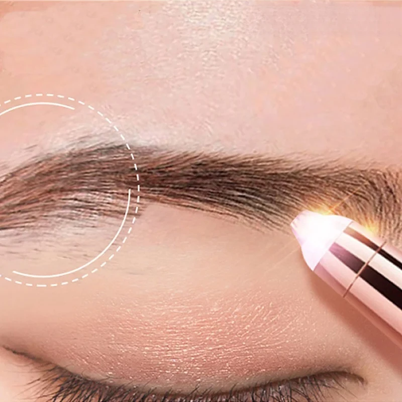 1/2/3pcs Rechargeable Mini Painless Electric Eyebrow Trimmer Facial Hair Removal Shaver Epilator Pen Kit For Women