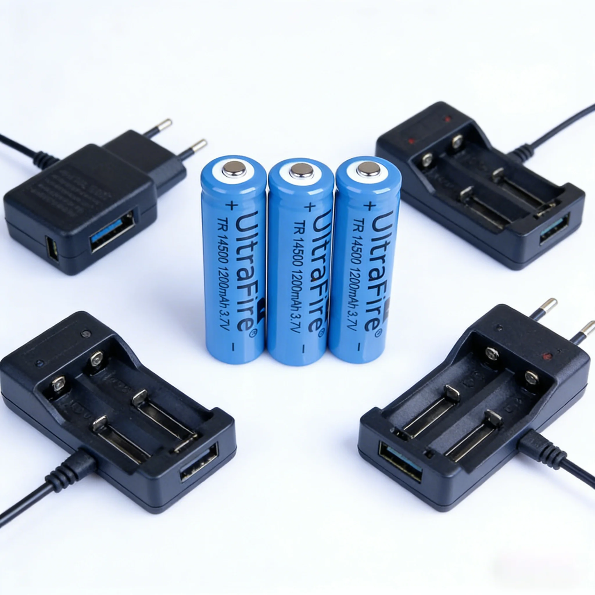 14500 Lithium Battery 1200mAh AA 5 for Flashlight Long Lasting Power Durable AA Battery AA Rechargeable Battery