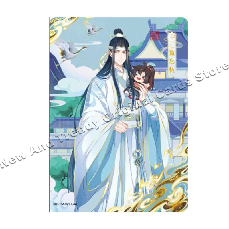 Original Anime Modestroy OZuShi Cards, AgreYOU FM Card Signature, Wei Wuxian Blue Forgetting Machine Collection Card, Toy Gifts