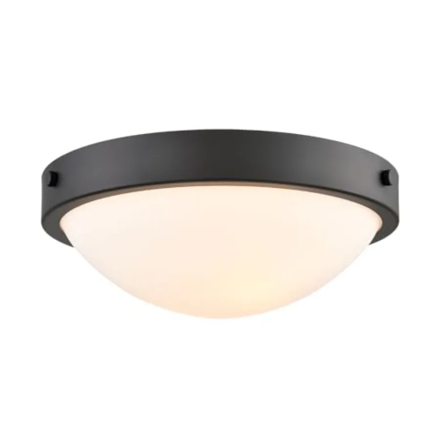 

Flush Mount Ceiling Light Milk Glass Shade Ceiling Light Fixture Farmhouse 2-Light Modern Glass Flush Mount Light for Hallway K