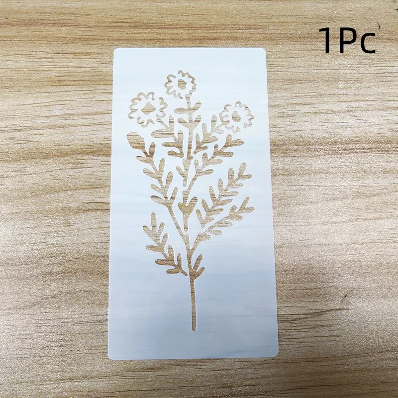 18 Pcs Flower Leaf Stencils, Reusable Painting Templates