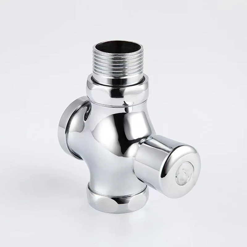 1Pcs Thickened flushing valve Steel Brass Valve Cartridge buffer delayed self closing flushing 1-inch flushing valve DN25