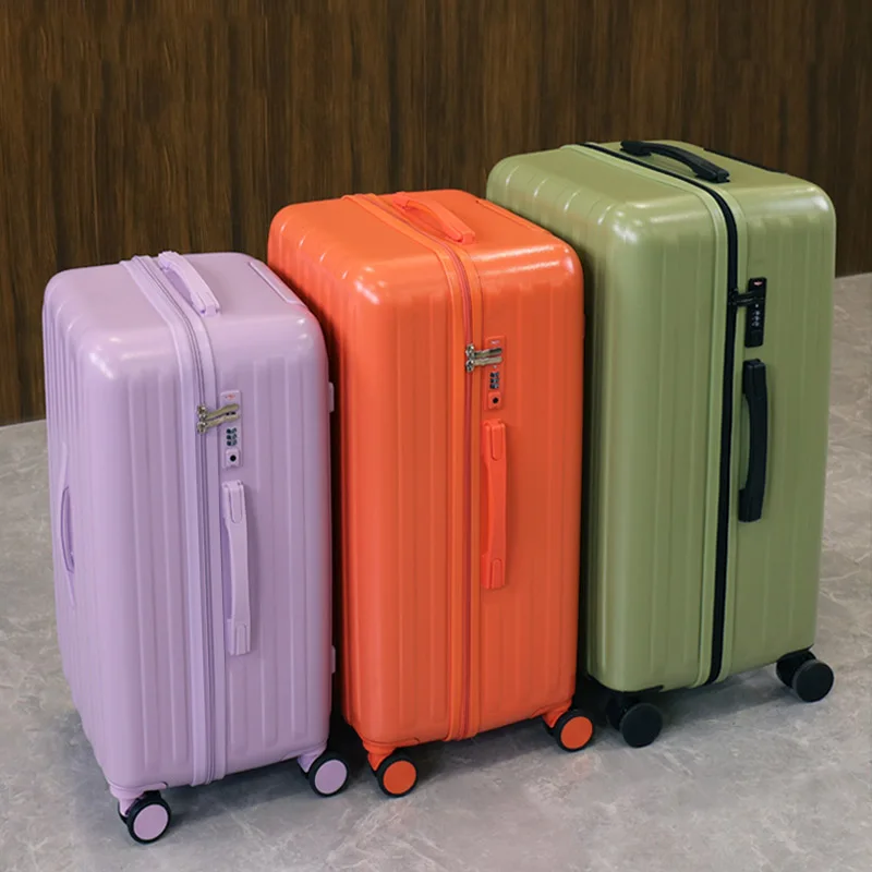 Double explosion-proof zipper suitcase trolley case Large capacity student luggage Lightweight boarding luggage