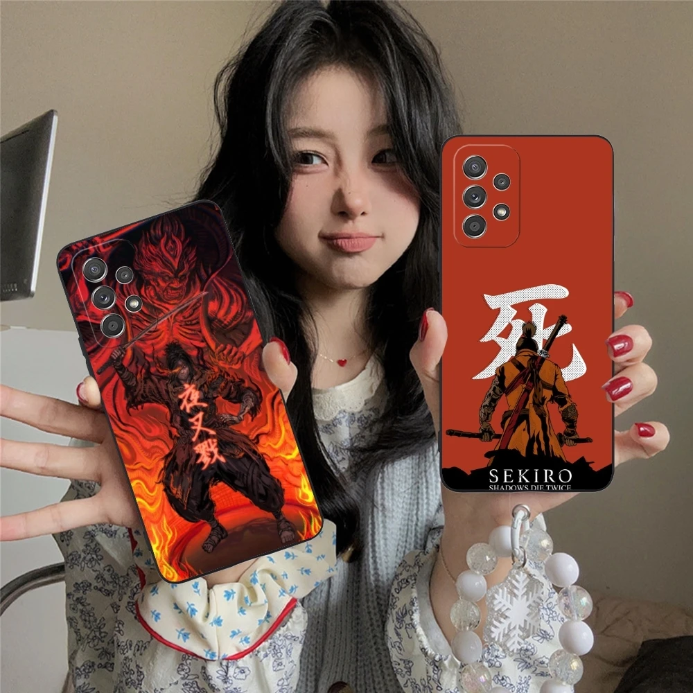 Sekiro Shadows Smart Mobile Cell Phone Case for Samsung Galaxy A91 73 71 70 54 53 52 34 24 23 21 S 5G Black Phone Cover Shell