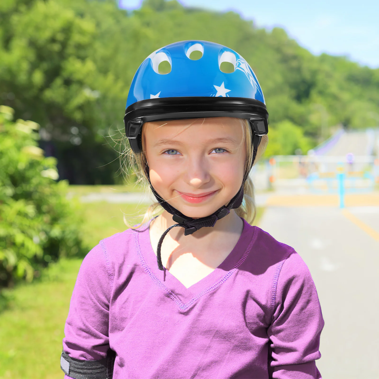 

Kids Toddler Adjustable Star Pattern Protective Gear for Cycling Skateboarding Scooter Sports Bike Children