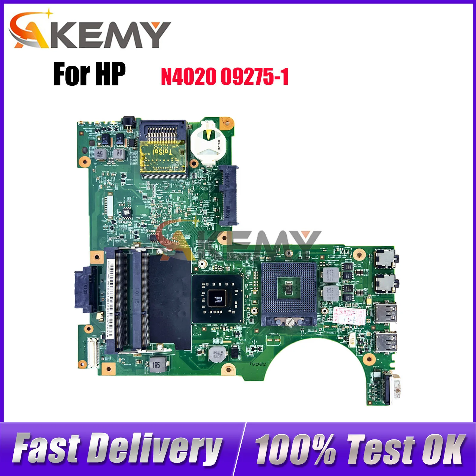 สำหรับ DELL N4020 แล็ปท็อปเมนบอร์ด 09275-1 พร้อม GM45 DDR3 CN-086G4M 086G4M 100% ทดสอบ