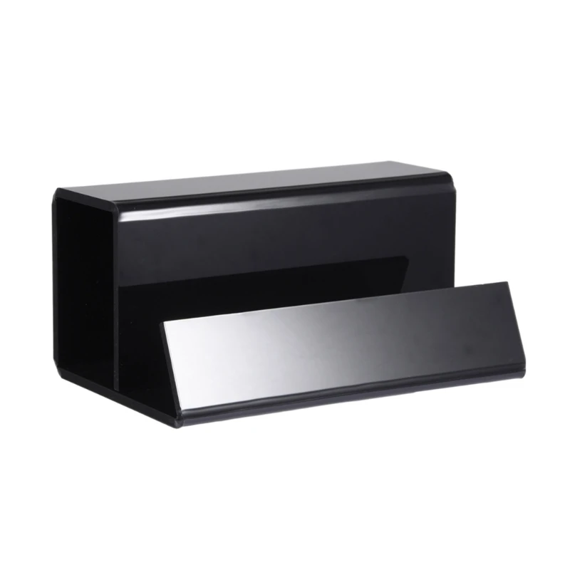 Hitam Bening Akrilik Pemegang Vinyls Record Bracket Display Stand Rak Album Rekaman