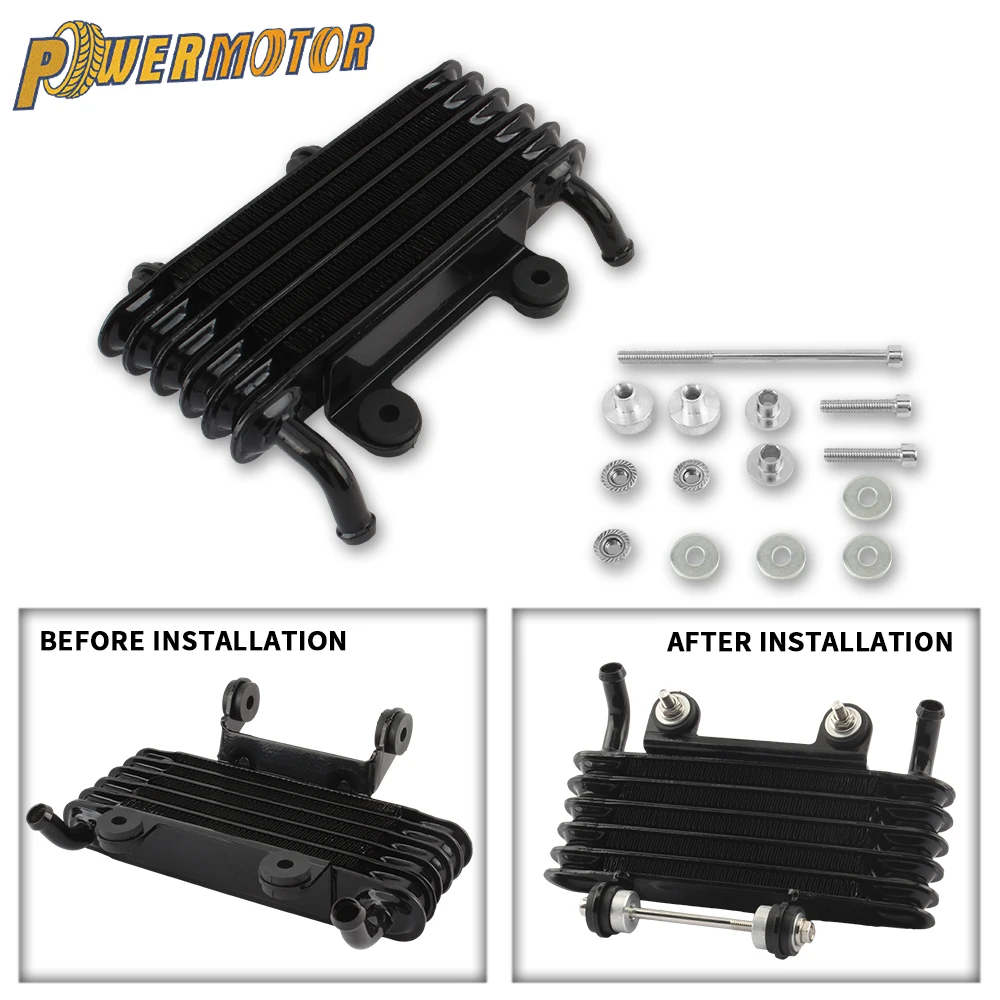 

‌Universal Motorcycle Oil Cooler 5-Layer For 50 125 150 250cc Compatible‌ Pit Bike Motocross Racing Engine Cooling Accessories