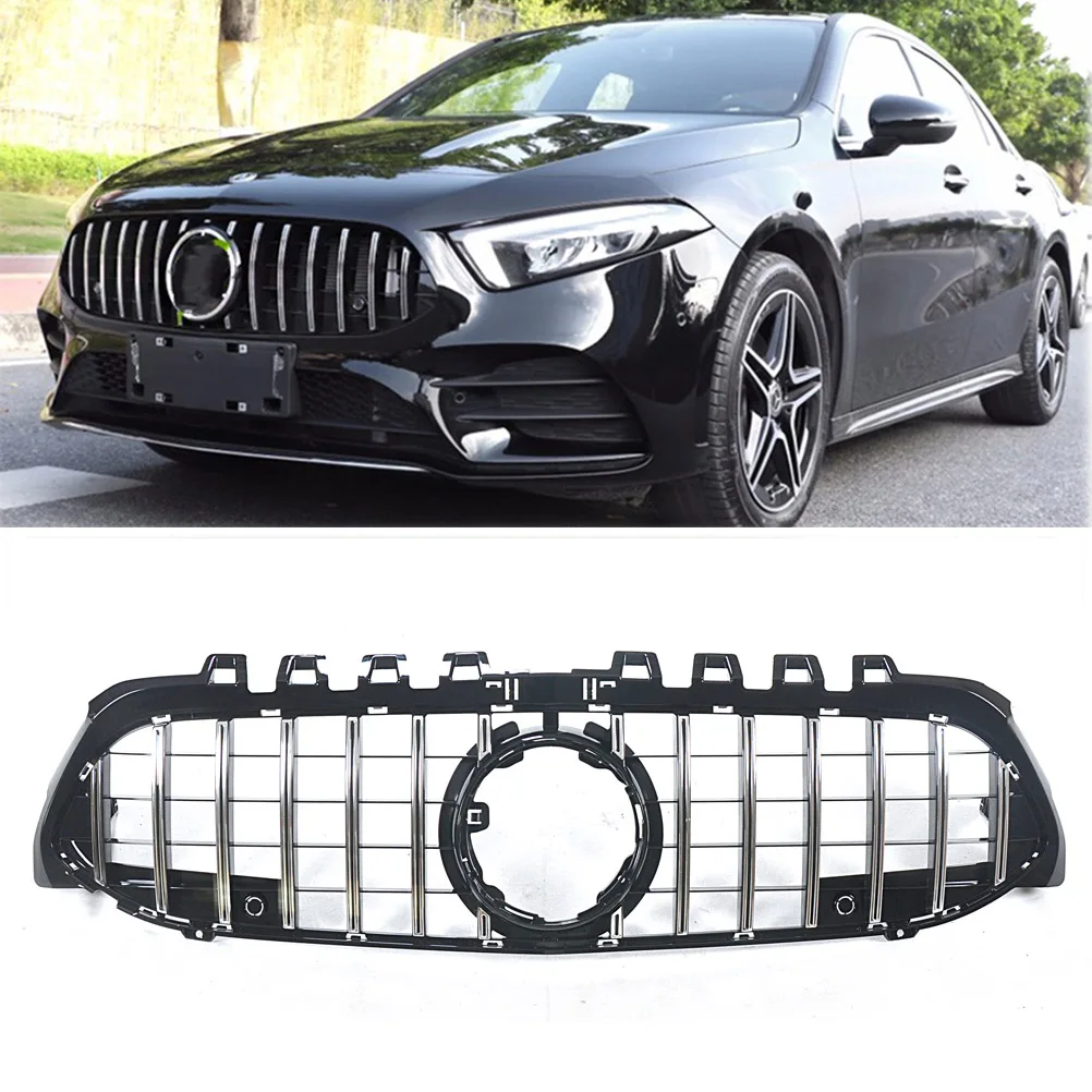 

Front Grille GT Style For Mercedes Bezn A Class W177 A180 A200 A250 A45 2019-2022 Racing Grills Upper Bumper Hood Mesh Grid Kit