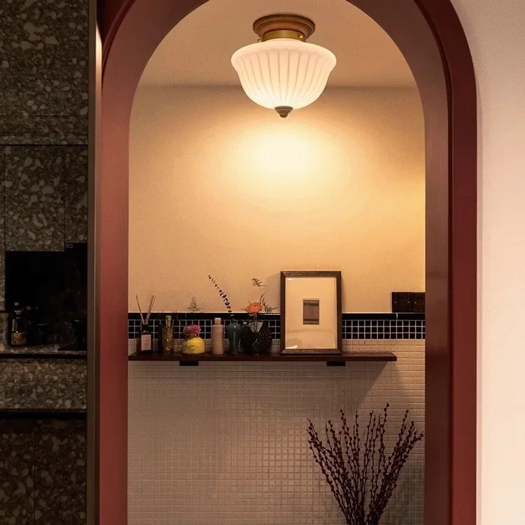 French retro medieval entrance ceiling light balcony American style