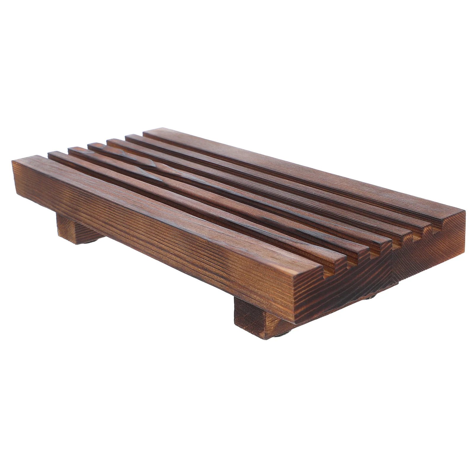 

Bathroom Wooden Tray Rustic Vanity Tray Countertop Soap Dispenser Holder Decorative Wood Riser Display Stand Sink Accessories