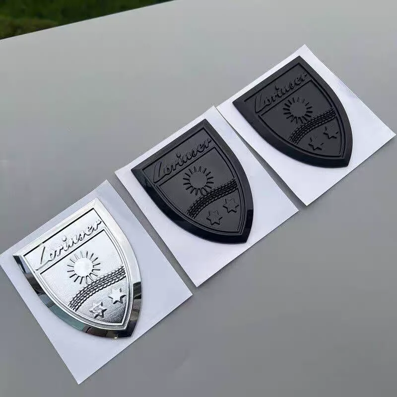 1pcs For Mercedes benzs Lorinser shield logo VS LS MS Class modified Maybach Lorinser Front and Rear logo Lorinser side logo