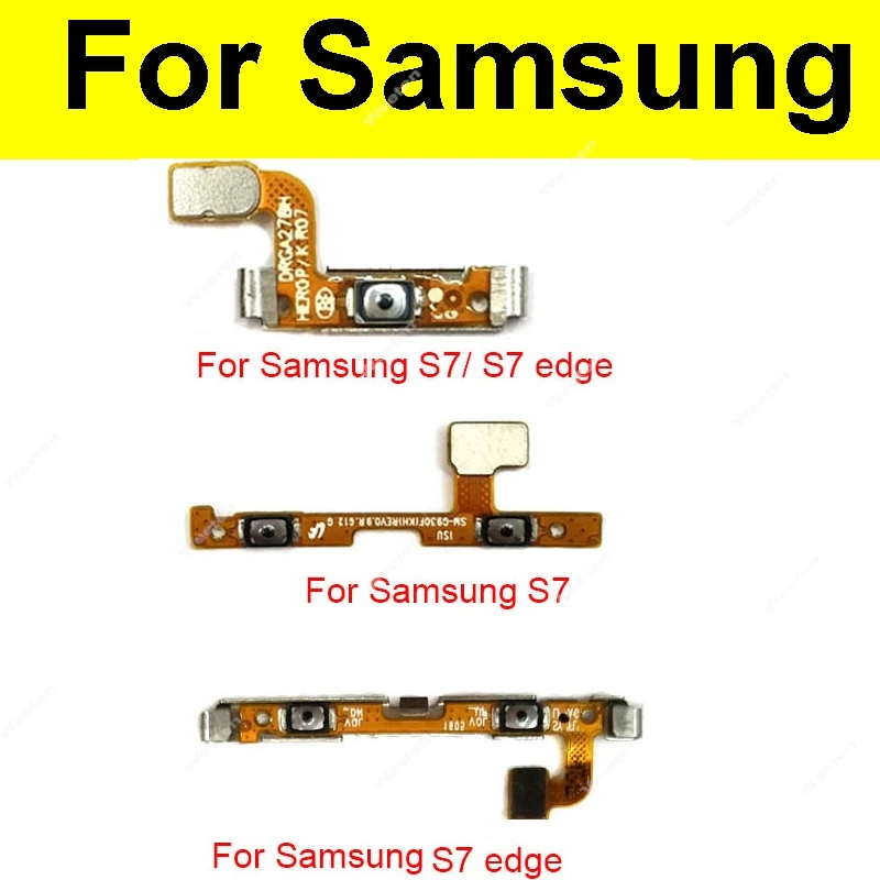 Cable flexible de alimentación y volumen para Samsung Galaxy S7 S7 Edge G930 G930F /A/V/P G935 G935F /A/V/P botón de Control de Audio cinta flexible