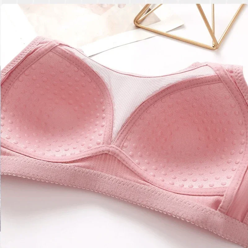 Women Wireless Free Bra Comfortable Non-slip Push-up Sports Bra with Wide Shoulder Straps Chest Pad for Women Breathable