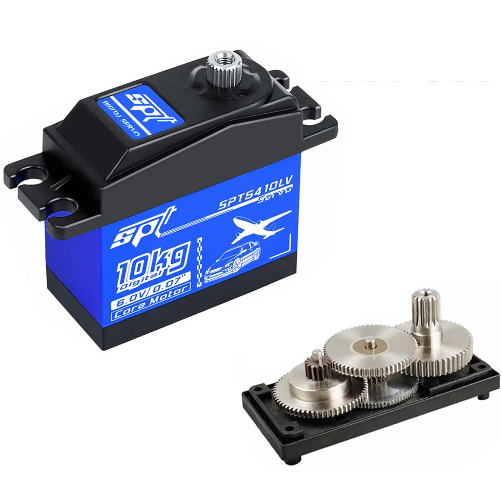 Spt5410lv 10kg servo de engrenagem de metal padrão de alta velocidade para 1:10 drift carro servo rc carro avião robô braço servo carro esportivo servo