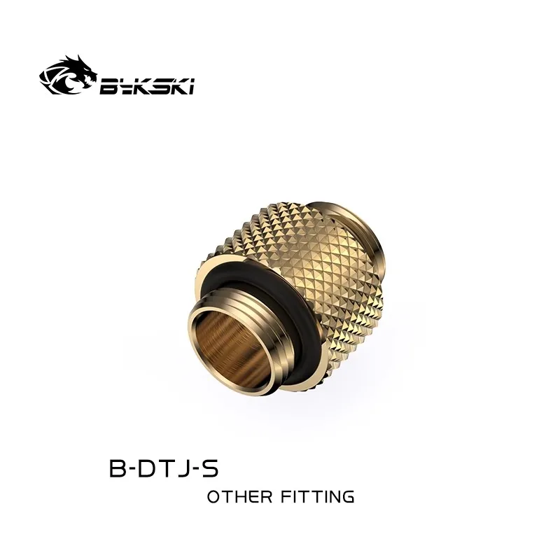

BYKSKI G1/4'' To G1/4'' Dual External Thread Connection Double Male Adapter Thread 4.5MM Connector for Water Cooling B-DTJ-S