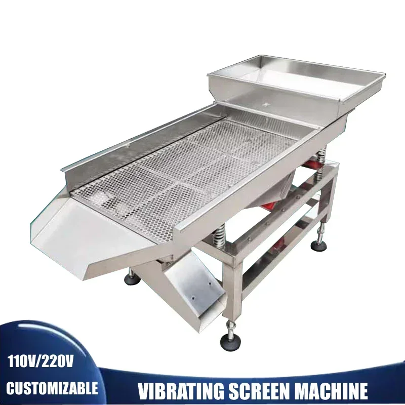 ExcellenVibration Screening Machine Industrial Vibration Screen Stainless Steel Cat Litter Electric Screen Linear Screen Machine