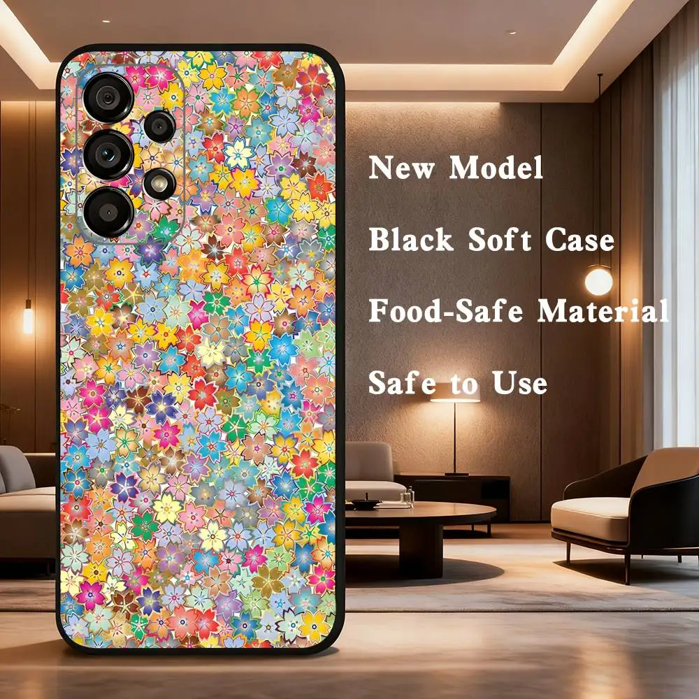 B-Betsy Ann W-Wiltshire London حافظة لهاتف سامسونج جالاكسي A73,31,32,72,41,53,52,71,22,5G,Note,J7,8,9 غطاء أسود ناعم