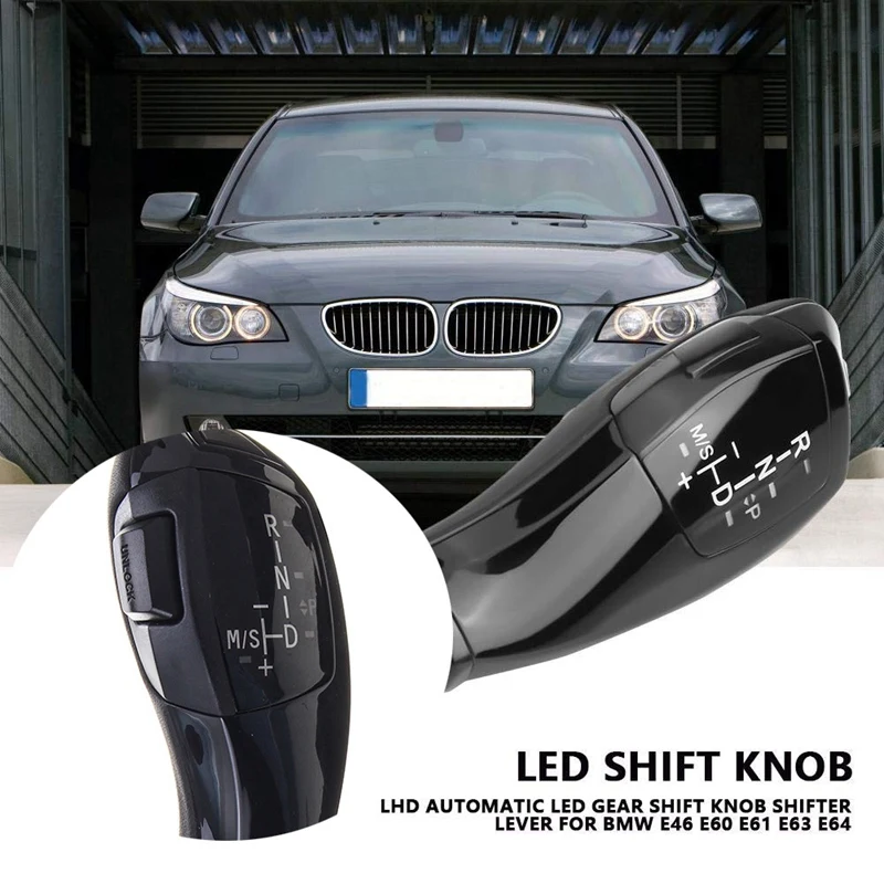 Car LED Shifting Handle Shifting Knob Knob Shift Lever Handle For BMW E39 E53 E46 E60 E90 E87