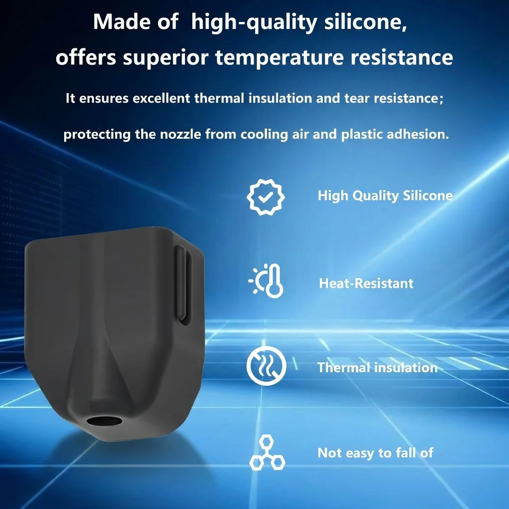For Flashforge AD5X Hotend Kit Protector Cover Silicone Cover High Quality Nozzle Wiper Cleaner Nozzle Brush Silicone Case